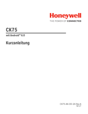 Honeywell ck74 Kurzanleitung