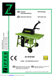 Zipper ZI-RTS700 Originalbetriebsanleitung