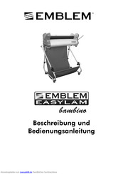 EMBLEM EASYLAM bambino Beschreibung Und Bedienungsanleitung