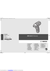Bosch GDR 10,8-LI Professional Originalbetriebsanleitung