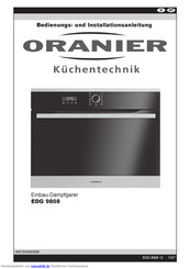 Oranier EDG 9808 Bedienungs- Und Installationsanleitung