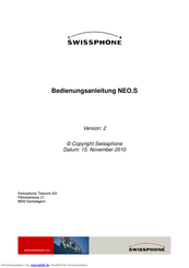 SwissPhone NEO.S Bedienungsanleitung