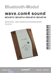 Sentiotec wave.com4 sound WC4-BT-S Montage- Und Gebrauchsanweisung