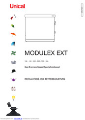 Unical MODULEX EXT 250 Installation Und Betriebsanleitung