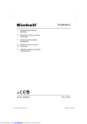 EINHELL 11015 Originalbetriebsanleitung