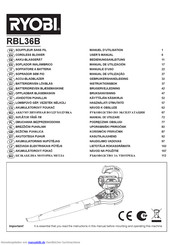 Ryobi RBL36B Bedienungsanleitung