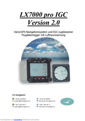 LX Navigation LX7000 pro IGC Version 2.0 Handbuch