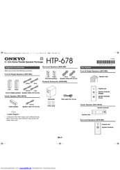 Onkyo HTP-678 Bedienungsanleitung