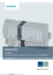 siemens simatic et 200sp Gerätehandbuch