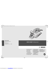 Bosch GHO 15-82 Professional Originalbetriebsanleitung