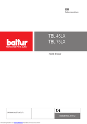 baltur TBL 75LX Bedienungsanleitung