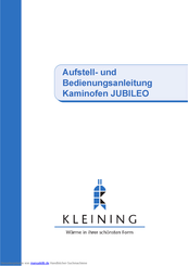 Kleining JUBILEO Aufstell- Und Bedienungsanleitung