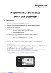 Jmw-online LCD DI05P-USB Betriebsanleitung