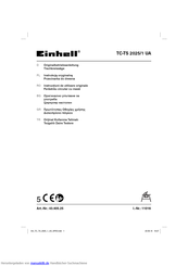 Einhell 11016 Originalbetriebsanleitung