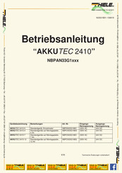 Thiele AKKUTEC 2410-4 Betriebsanleitung