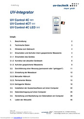UV-technik UV Control 4C LED TFT Anleitung