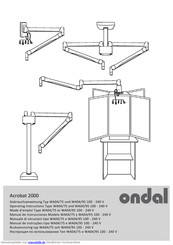 Ondal Acrobat 2000 WA04/75 Gebrauchsanweisung