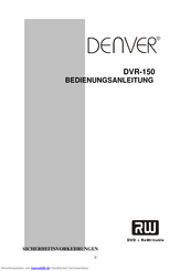 Denver DVR-150 Bedienungsanleitung