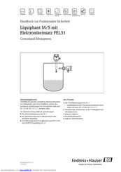 Endress+Hauser Liquiphant M Handbuch