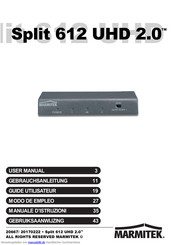 Marmitek split 612 UHD 2.0 Gebrauchsanleitung