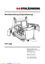 STOLZENBERG TTP 1300 Betriebsanleitung