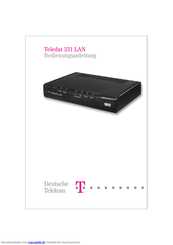 T-Mobile Teledat 331 LAN Bedienungsanleitung