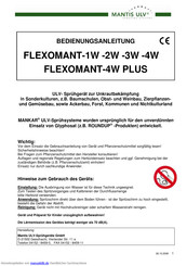 Mantis ULV FLEXOMANT-4W PLUS Bedienungsanleitung