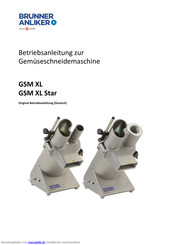 Brunner Anliker GSM XL Betriebsanleitung