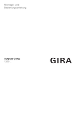 Gira 1200 Serie Montage- Und Bedienungsanleitung