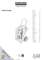 Kärcher HD 10/25-4 Cage Bedienungsanleitung