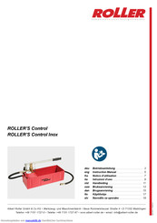 Albert Roller ROLLER'S Control Inox Betriebsanleitung