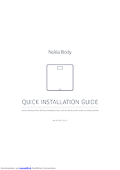 Nokia Body Installationsanleitung