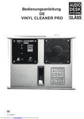 Audiodesksysteme Gläss VINYL CLEANER PRO Bedienungsanleitung