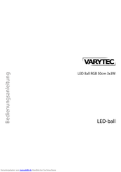 Thomann Varytec LED Ball RGB 50cm 3x3W Bedienungsanleitung