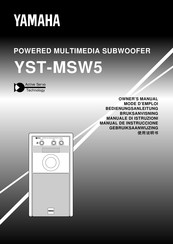 Yamaha YST-MSW5 Bedienungsanleitung