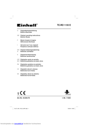 EINHELL 11025 Originalbetriebsanleitung