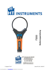 HT Instruments F3000 Bedienungsanleitung