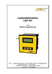 A.S.T. LKZ 701 Original Bedienungsanleitung