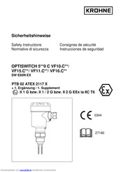 krohne SW E60N EX Handbuch
