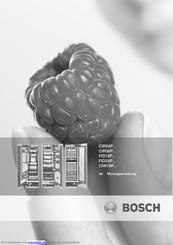 Bosch CIR30P SERIE Montageanleitung