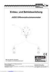 JUDO 1610011 Einbau- Und Betriebsanleitung