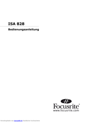 Focusrite ISA 828 Bedienungsanleitung