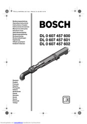 Bosch DL 0 607 457 600 Bedienungsanleitung
