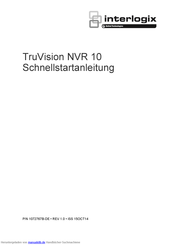 Interlogix TruVision NVR 10 Schnellstartanleitung