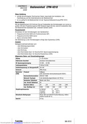 lenze EPM-H310 Betriebsanleitung