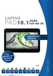 Captiva PAD 10.1 Quad Full HD 3G Handbuch