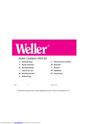 Weller WSS 80 Betriebsanleitung