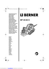 Berner BP 40-82 C Originalbetriebsanleitung
