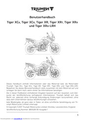 Triumph Tiger XRX-LRH Benutzerhandbuch