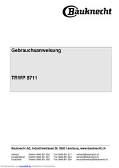 Bauknecht TRWP 8711 Gebrauchsanweisung